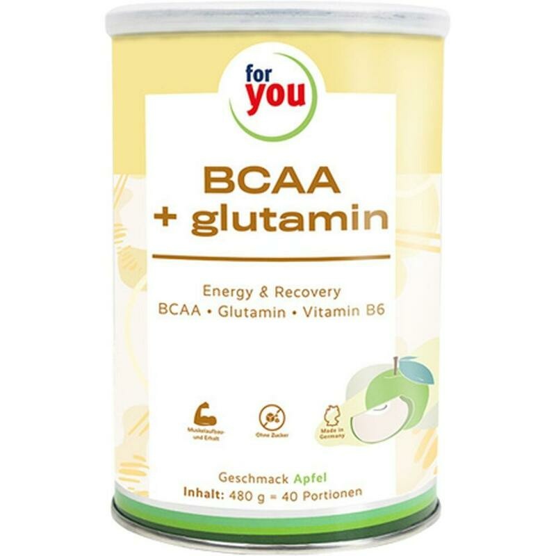FOR YOU BCAA+glutamin Energy & Recovery Apfel Plv.