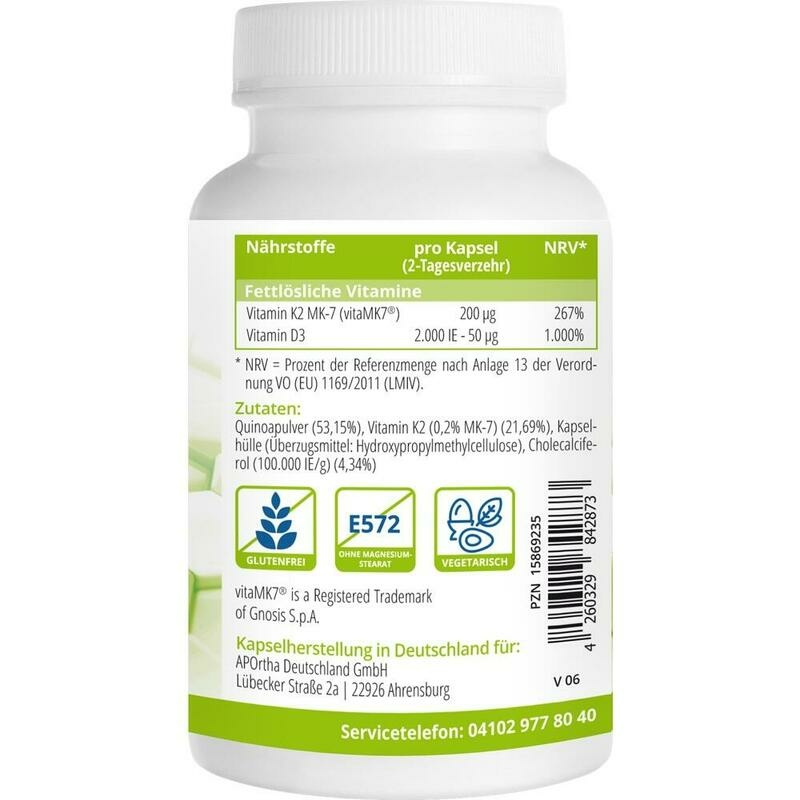 VITAMIN D3 2.000 I.E. 50 μg+Vit.K2 VitaMK7 200 μg