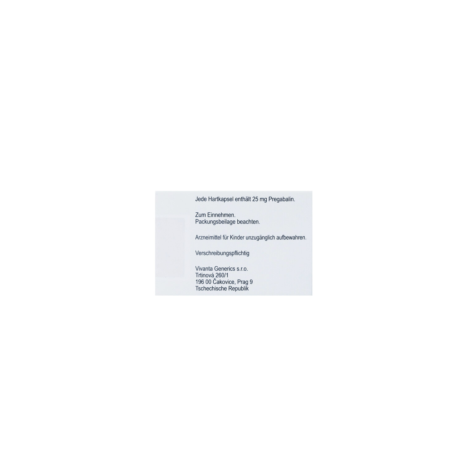 PREGABALIN Vivanta 25 mg Hartkapseln