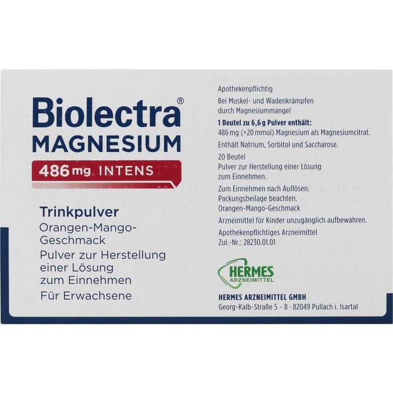 BIOLECTRA Magnesium 486 mg intens Trinkp.Ora.-Mang
