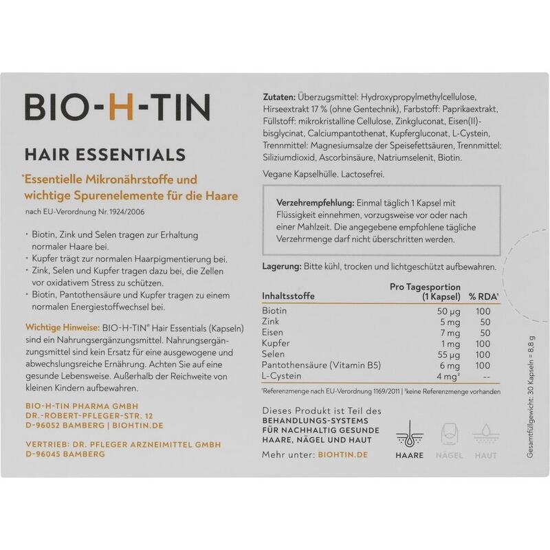 BIO-H-TIN Hair Essentials Mikronährstoff-Kapseln