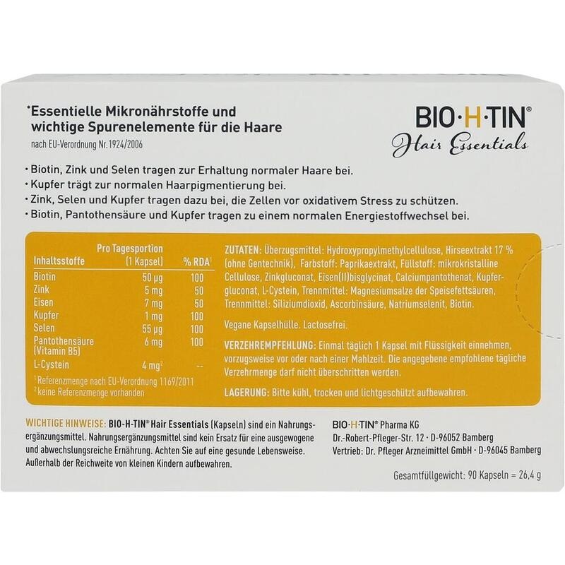 BIO-H-TIN Hair Essentials Mikronährstoff-Kapseln