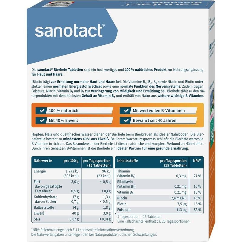 SANOTACT Bierhefe Tabletten