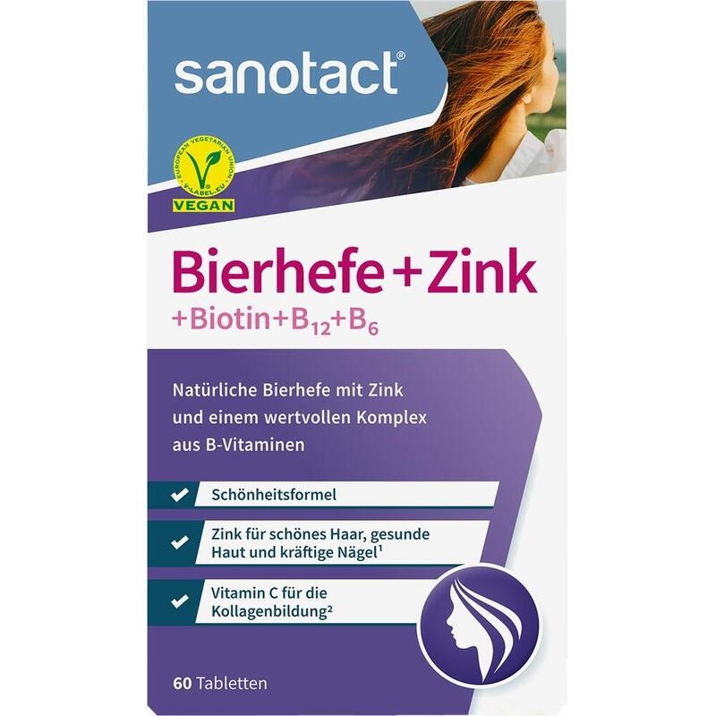 SANOTACT Bierhefe+Zink Tabletten