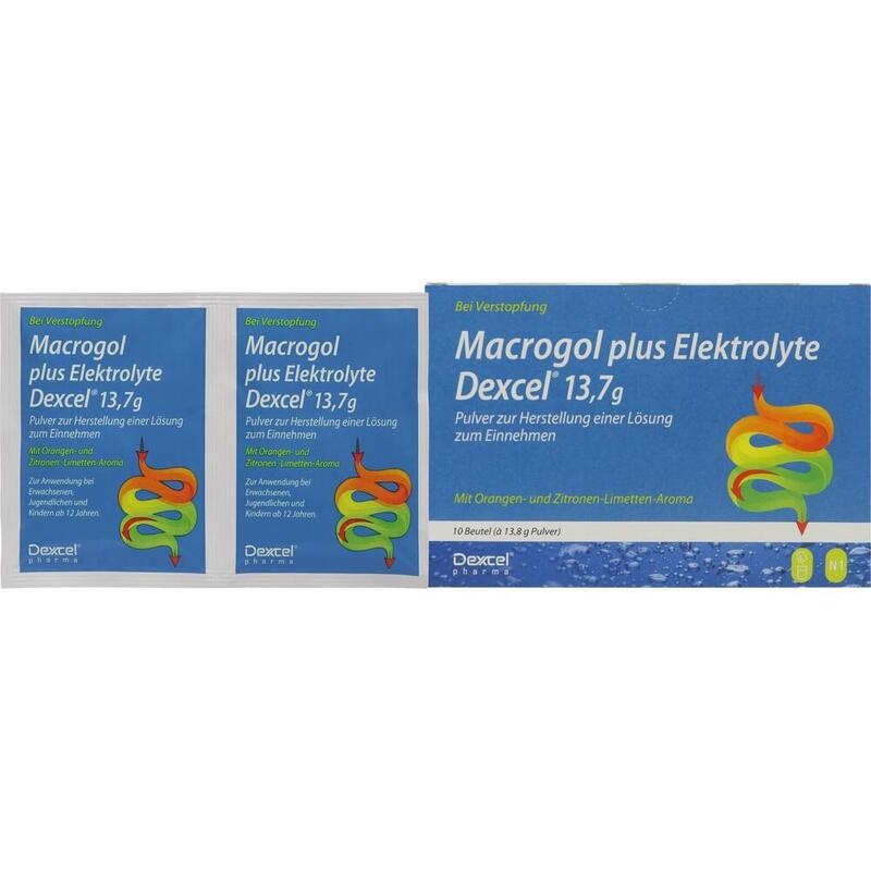 MACROGOL plus Elektrolyte Dexcel 13,7 g PLE