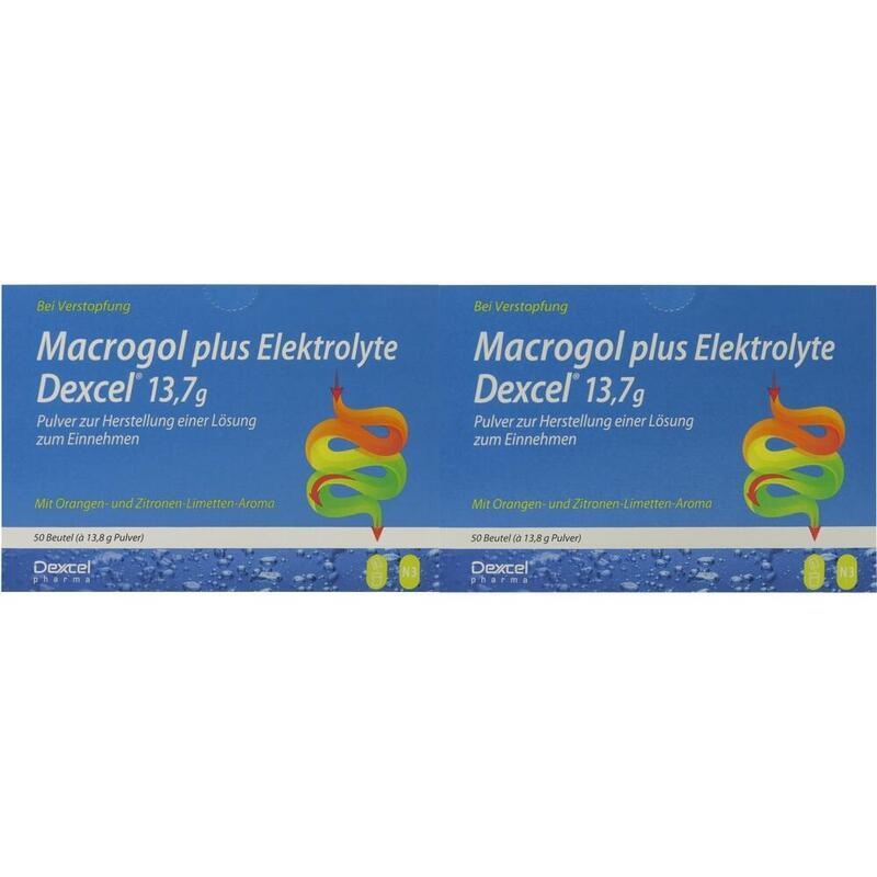 MACROGOL plus Elektrolyte Dexcel 13,7 g PLE