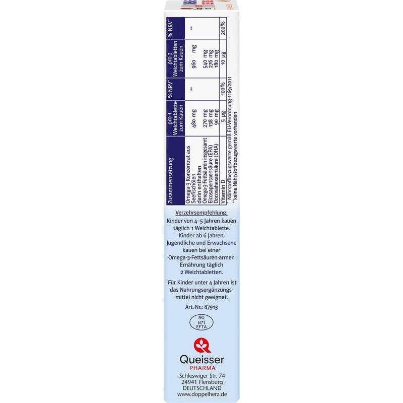 DOPPELHERZ Omega-3 Gel-Tabs family Erdb.Cit.system