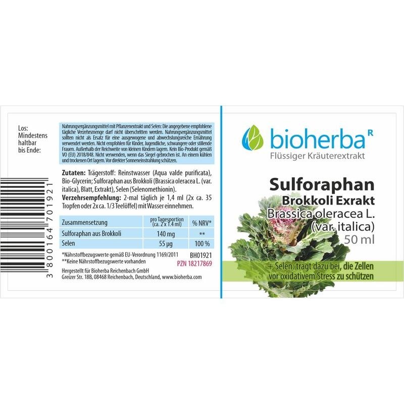 SULFORAPHAN Brokkoli Exrakt Tinktur