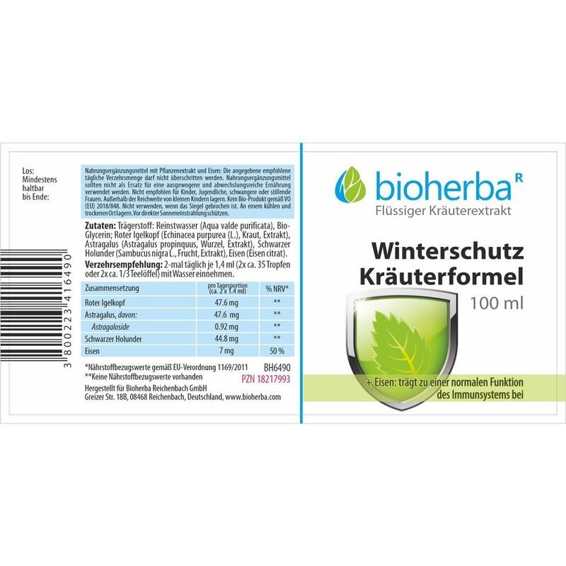 WINTERSCHUTZ Kräuterformel Tinktur