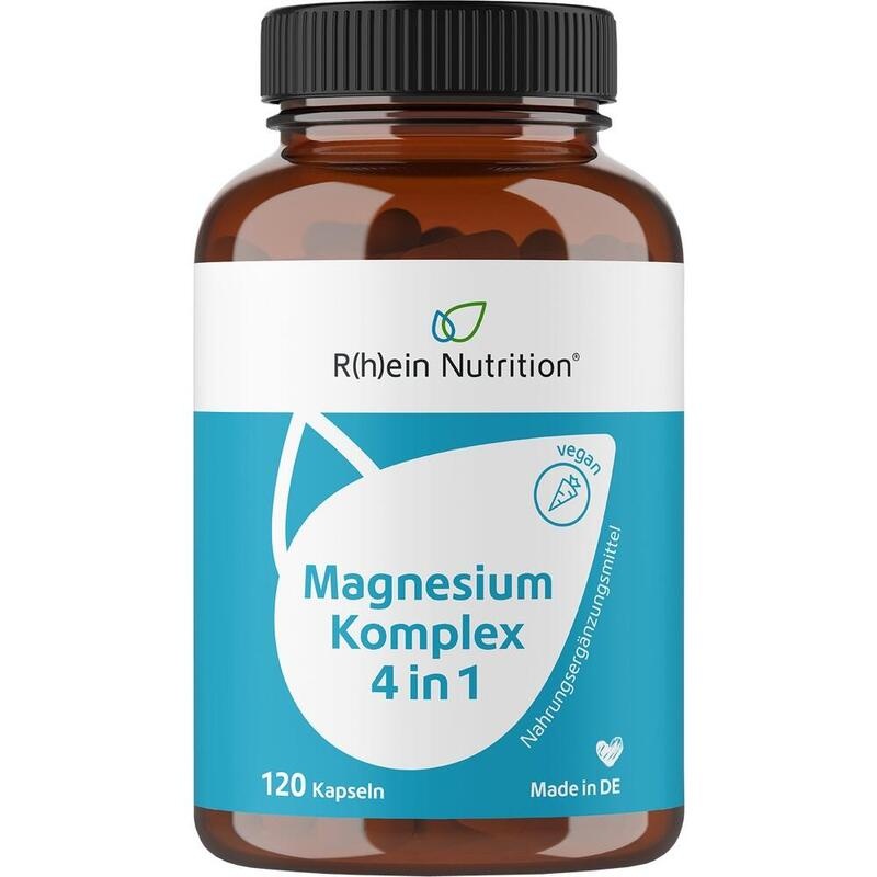 MAGNESIUM KOMPLEX 4in1 hochdosiert vegan Kapseln