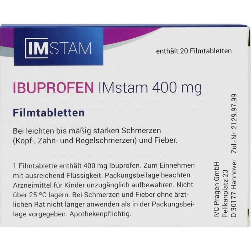 IBUPROFEN IMstam 400 mg Filmtabletten