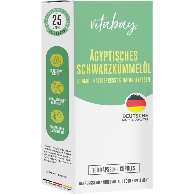 ÄGYPTISCHES Schwarzkümmelöl 500 mg Weichkapseln