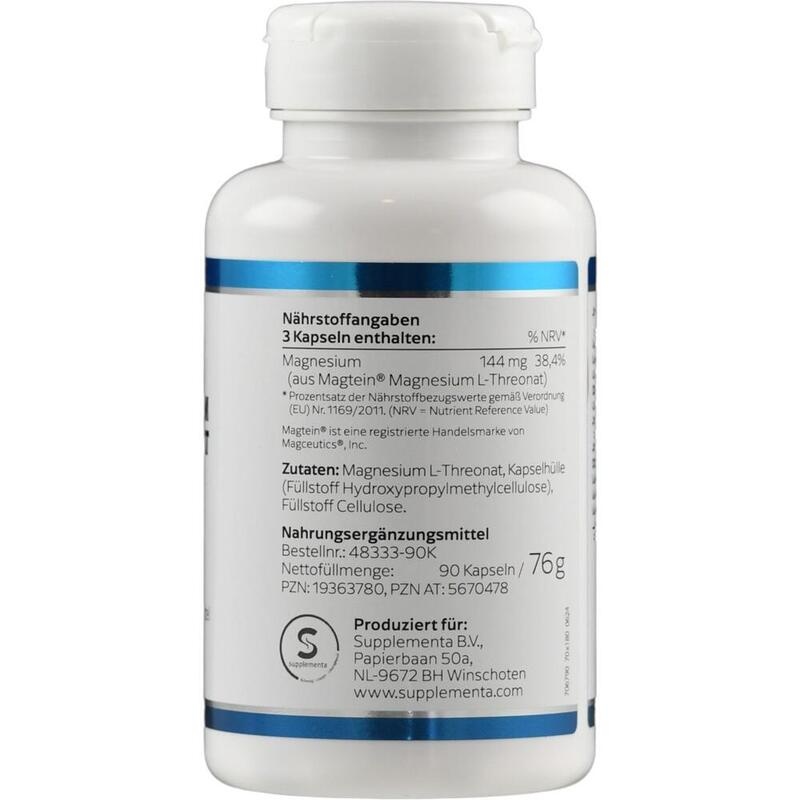 MAGNESIUM L-THREONAT Magtein KLEAN LABS Kapseln