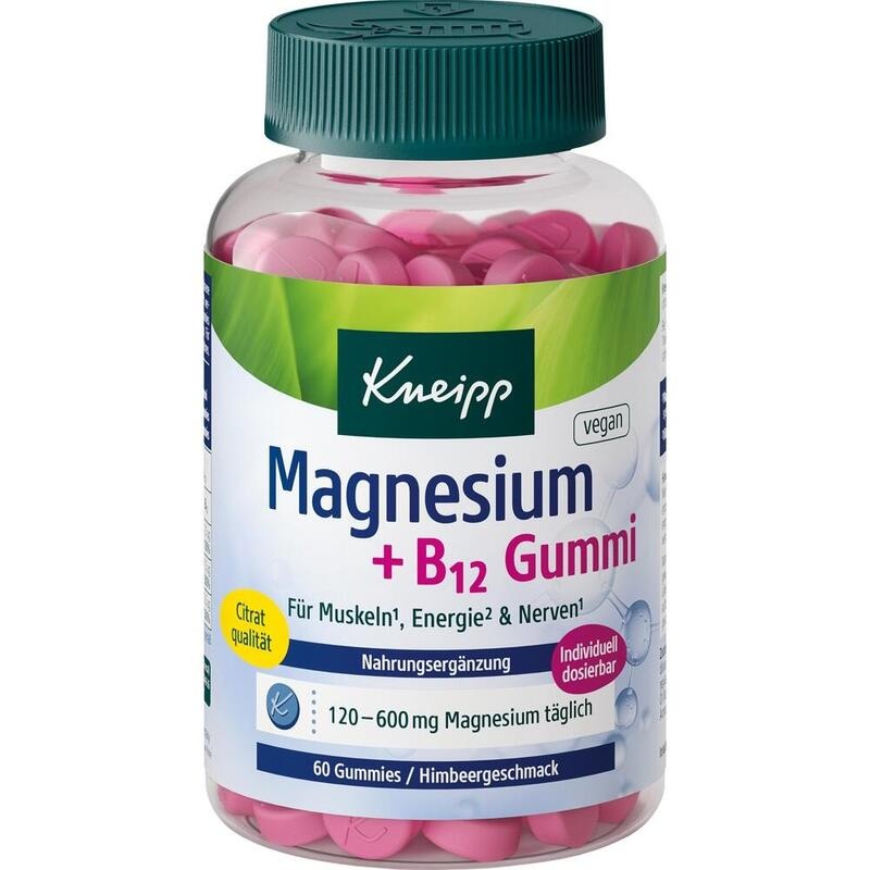KNEIPP Magnesium+B12 Gummi Himbeer