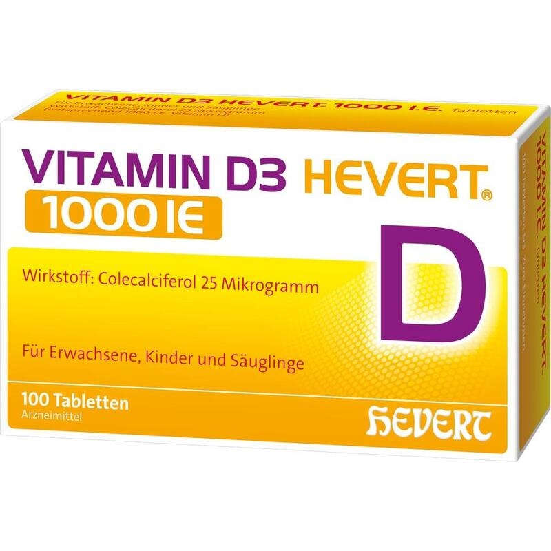 VITAMIN D3 HEVERT 1000 I.E. Tabletten