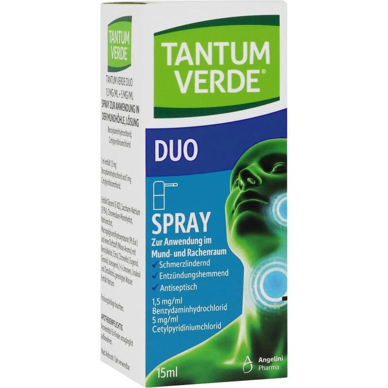 TANTUM VERDE duo 1,5mg/ml+5mg/ml Spray Anw.Mundhö.
